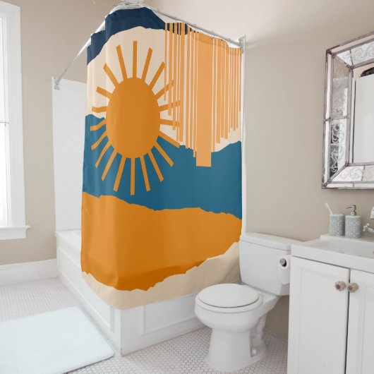 Rideaux De Douche Le ciel tombe 15 (En situation)