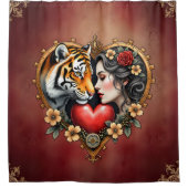 Rideaux De Douche Le coeur du désert caché, (Devant)