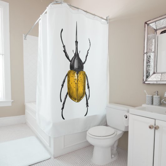 Rideaux De Douche Le coléoptère d'Hercules (En situation)