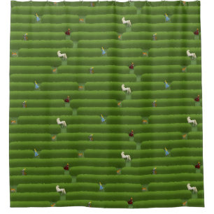 Rideaux De Douche Le conte de verdure Maze