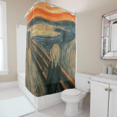 Rideaux De Douche Le cri perçant par la peinture de ~ d'Edvard Munch (En situation)