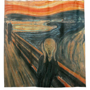Rideaux De Douche Le cri perçant par la peinture de ~ d'Edvard Munch