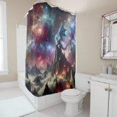 Rideaux De Douche Le dragon et les étoiles (En situation)