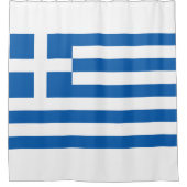 Rideaux De Douche Le drapeau de la Grèce (Devant)