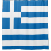 Rideaux De Douche Le drapeau national de la Grèce (Devant)