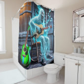 Rideaux De Douche Le fantôme joue de la guitare (En situation)