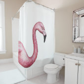Rideaux De Douche Le Flamant rose (En situation)