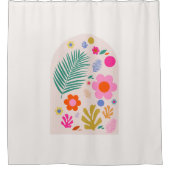 Rideaux De Douche Le Jardin 04 Fleurs Rétro Modernes Florales (Devant)