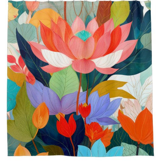 Rideaux De Douche Le jardin de velours (Devant)