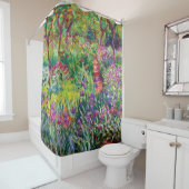 Rideaux De Douche Le jardin d'Iris par Claude Monet (En situation)
