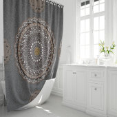 Rideaux De Douche Le kaki crocodylus porosus mandala