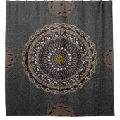 Rideaux De Douche Le kaki crocodylus porosus mandala (Devant)