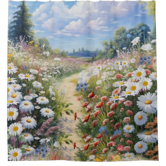 Rideaux De Douche le langage des fleurs (Devant)