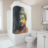 Rideaux De Douche Le Maître Zen Bouddha (En situation)