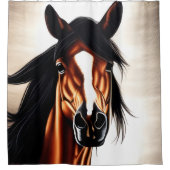 Rideaux De Douche Le Majestic Mustang - L'Esprit De Liberté (Devant)