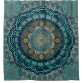 Rideaux De Douche Le mandala des yeux psychédéliques gynécologiques  (Devant)