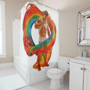 Rideaux De Douche Le masculinités moderne et frappant de SlipperyJoe