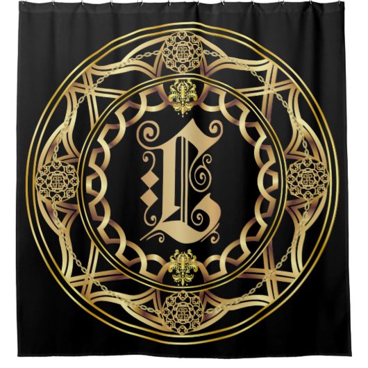 Rideaux De Douche Le monogramme L changement brusque de (Devant)
