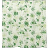 Rideaux De Douche Le Motif Green Palm Tree (Devant)