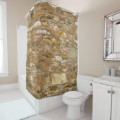 Rideaux De Douche Le mur en pierre arrière - plan et texture. Haute  (En situation)