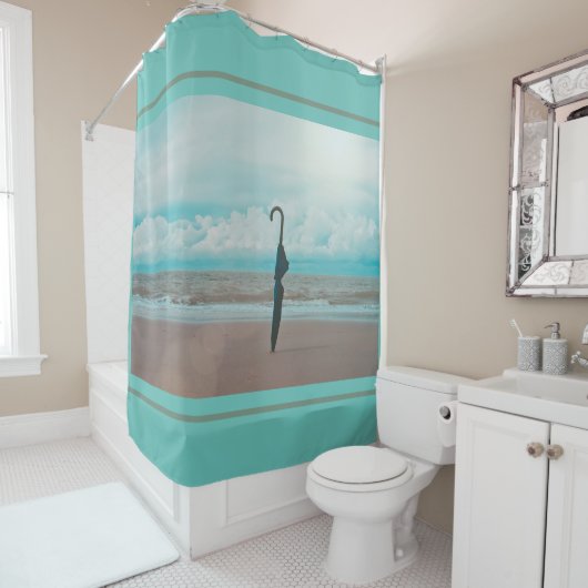 Rideaux De Douche Le parapluie  - (En situation)