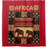 Rideaux De Douche Le patchwork africain (Devant)