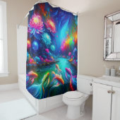 Rideaux De Douche "Le paysage de la rivière Surreal - Art de la natu (En situation)