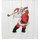 Rideaux De Douche Le père noël jouant au golf (Devant)