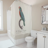Rideaux De Douche Le Perroquet Langlois de Jacques Barraband (En situation)