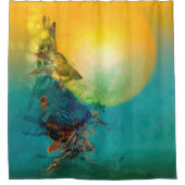 Rideaux De Douche Le poisson combattant par le Siamais sous la casca (Devant)