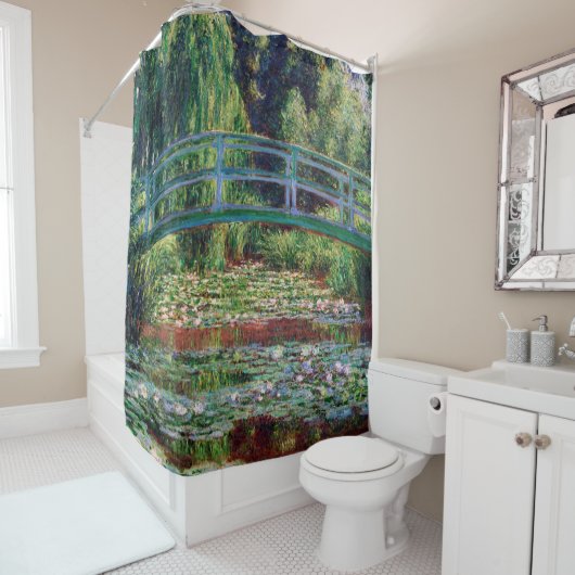 Rideaux De Douche Le Pont Japonais (Etang Lily), Monet (En situation)