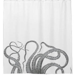 Rideaux De Douche Le poulpe nautique vintage kraken le steampun de