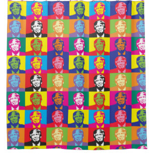 Rideaux De Douche Le Président Trump Pop Art