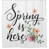 Rideaux De Douche le printemps est là (Devant)