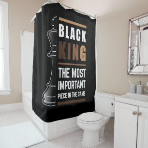 Rideaux De Douche Le Roi Noir La Pièce La Plus Importante Dans Le Je