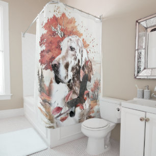 Rideaux De Douche Le Setter Anglais, Passion de la Chasse