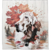 Rideaux De Douche Le Setter Anglais, Passion de la Chasse (Devant)