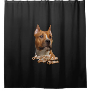 Rideaux De Douche Le Staffordshire Terrier américain - Amstaff