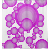 Rideaux De Douche Le style années 70 Violet (Devant)