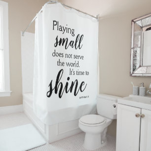 Rideaux De Douche LE TEMPS DE FAIRE ÉTAT D'UN chrétien motivationnel