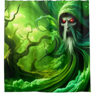 Rideaux De Douche Le type de la nature effrayante