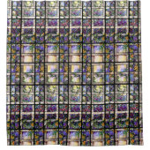 Rideaux De Douche Le verre souillé de Nouveau d'art fleurit le (Devant)