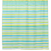 Rideaux De Douche Le vert de chaux de bleu de turquoise barre le (Devant)