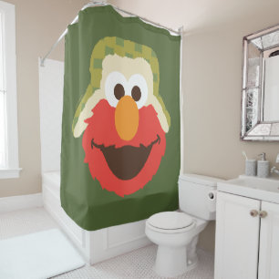 Rideaux De Douche Le visage d'Elmo Woodland