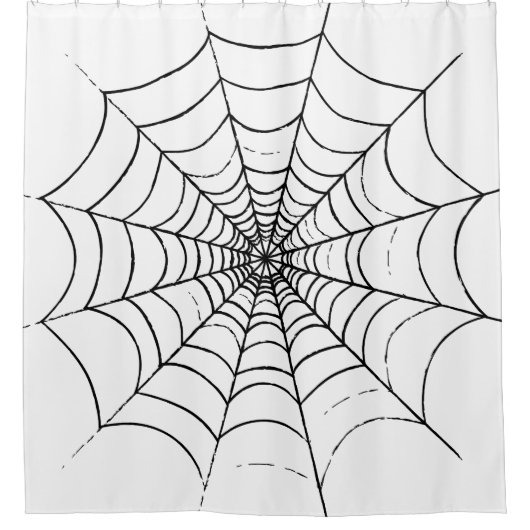 Rideaux De Douche Le Web d'un simple araignée (Devant)
