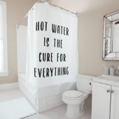 Rideaux De Douche L'eau chaude est le remède à tout (En situation)
