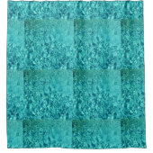 Rideaux De Douche l'eau ondule la texture turquoise (Devant)