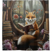 Rideaux De Douche Lecteur de livre Whimsical Lover Lecture Fox (Devant)