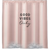 Rideaux De Douche Lecteurs de Parties scintillant rose texte personn (Devant)