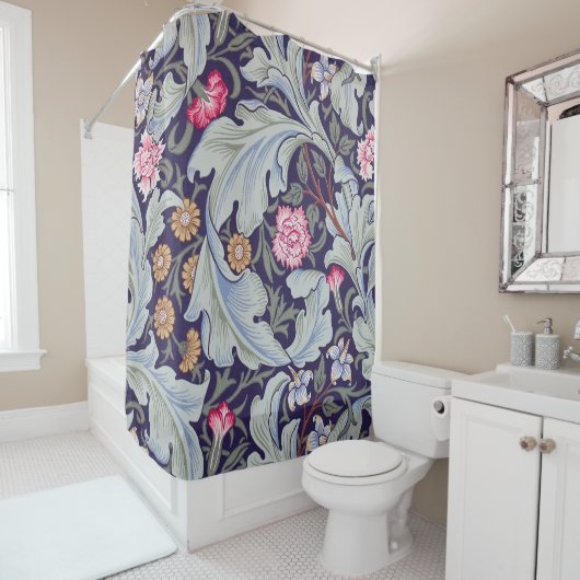 Rideaux De Douche Leicester, William Morris (En situation)